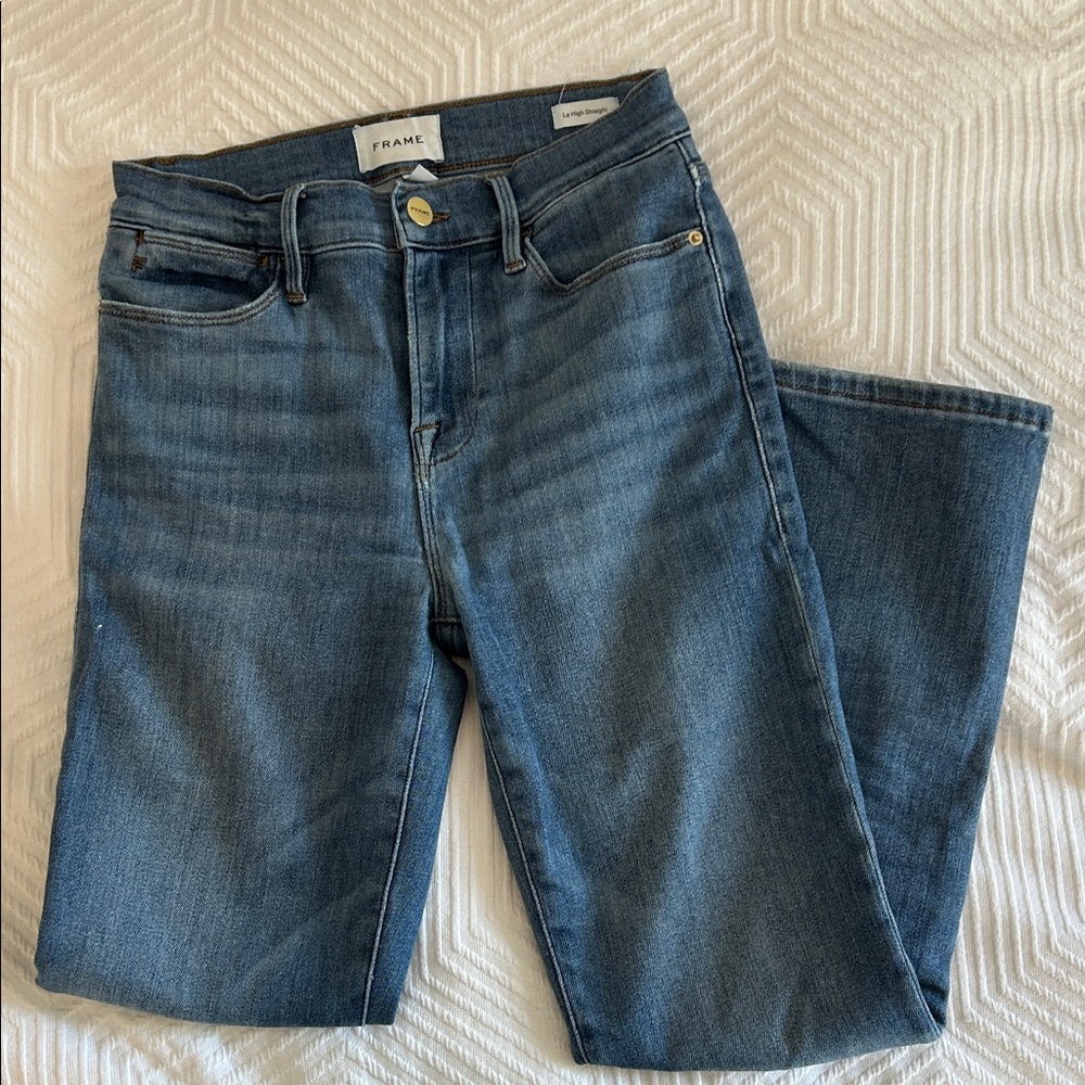 Frame Le High Straight Jeans